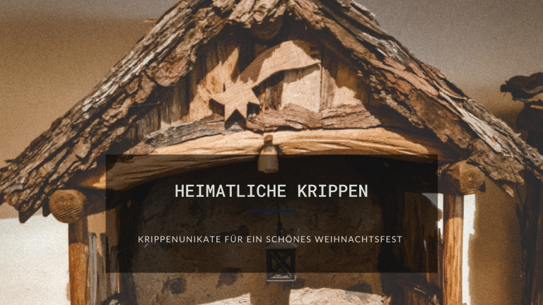 selbstgemachte Krippe Weihnachten